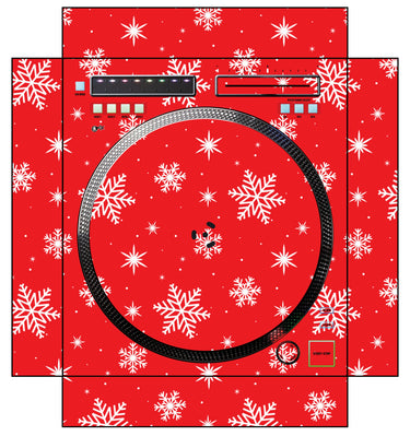Rane TWELVE Skin X-MAS Red Snowflakes